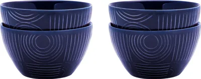 Obrázek produktu pro ARC Sada 4 misek, 12 cm, indigově modrá, keramika, v dárkové krabičce