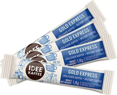 Produktbild von Idee Kaffee GOLD EXPRESS löslicher Kaffee, 100x1,8g