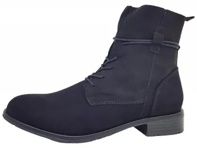 Imagen del producto de Marco Tozzi: Botas y zapatos de mujer, estilo botín, cordones, color negro, para uso casual