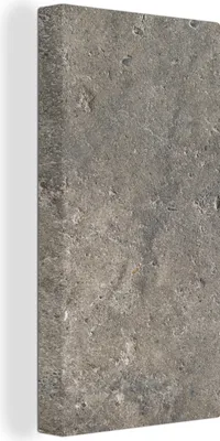 Produktbild von MuchoWow® - Leinwandbilder - Wand - Beton - Grau, Wandbild, Wanddeko Bilder Wohnzimmer, 20x40 cm