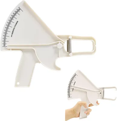 Imagen del producto de Medidor de pliegues de precisión, con doble sistema de resortes, color , incluye manual de instrucciones, ideal para fitness