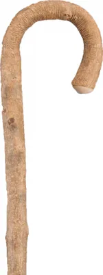 Produktbild von Gastrock Holz-Gehstock – Braun – Eschenholz – Rindenfrei – Länge 94 cm – Rundgriff – 300 Gramm – Vernickelte Spitzenklemme – Handgefertigt