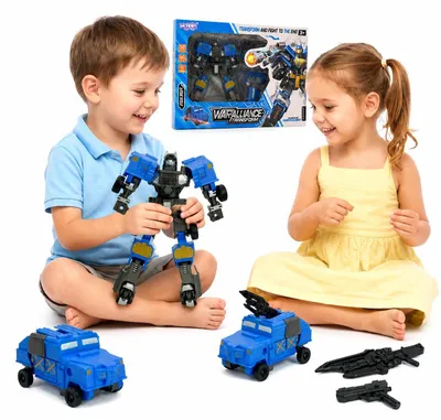 Zdjęcie produktu dla WOOPIE Robot Transformujący 2w1 Pojazd Bojowy