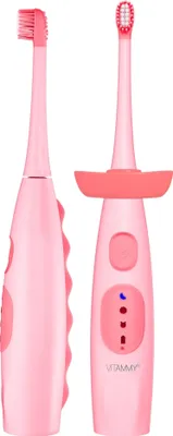 Zdjęcie produktu dla VITAMMY DINO Soniczna szczoteczka do zębów w kształcie dinozaura, różowa, od 6 lat