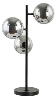 Obrázek produktu pro HOME DELUXE VIOLA skleněná stolní lampa - kouřově šedá | Stolní lampa, stolní lampa Lampa na čtení