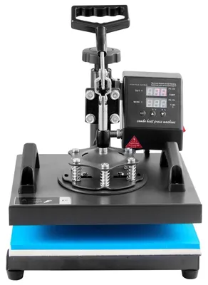 Produktbild von Wärmepresse 2-in-1 – Sublimationspresse – Transferpresse – T-Shirt-Presse – Mützenpresse – Digitales LCD-Display