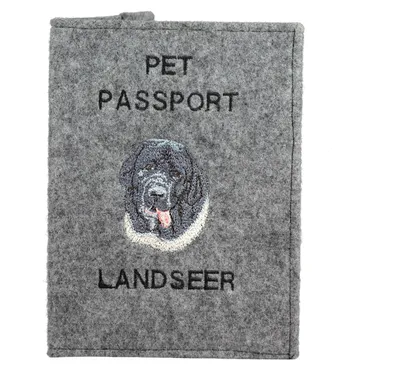 Immagine prodotto di Art-Dog Custodia per documenti – Landseer – con ricamo