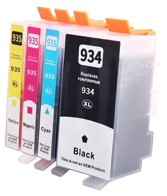 Produktbild von Set mit 4 Tintenpatronen, kompatibel mit HP 934XL und 935XL