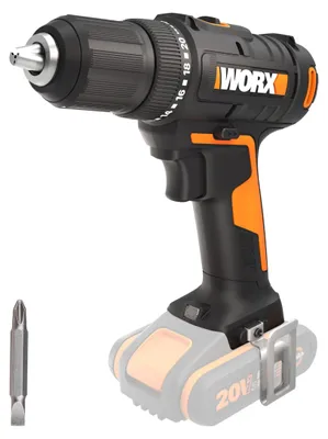 Produktbild von WORX WX108.9, Handbohrmaschine, Ohne Schlüssel, Schwarz, Orange, 1,3 cm, 1600 RPM, 4 cm