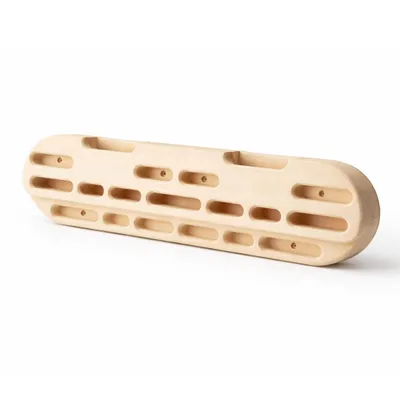 Produktbild von PH Fitness Professional Rock Climbing Hangboard – Profi Holz Fingerboard für Finger-, Griff- & Unterarmtraining Zuhause & im Fitnessstudio