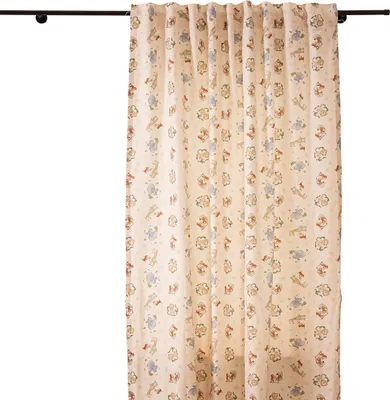 Produktbild von Vorhang Kinderzimmer Smok-Schlaufe Dschungeltiere beige bunt 245cm