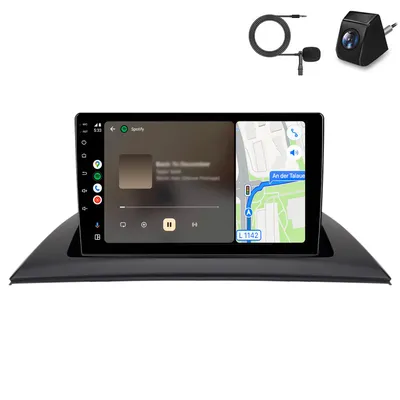 Produktbild von Autoradio Rückfahrkamera Für BMW X3 E83 2004-2012 Carplay Android Auto Car Multimedia Radio Android GPS Navi WIFI BT DAB+ RDS SWC 9 Zoll  2+64GB