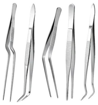 Produktbild von Set mit 5 Edelstahl-Küchenzangen