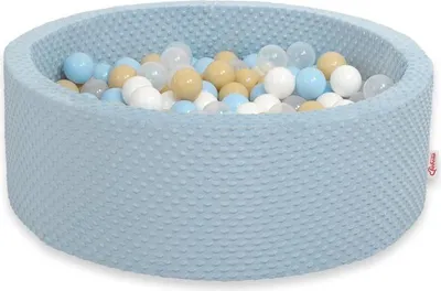 Produktbild von Bälleteich für Kinder – Spielbecken – Comfort Minky Fleece – inklusive 200 CE-en Bällen