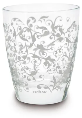 Glas-Brillenset, 2 Stück, 30 cl, spülmaschinengeeignet, weiß