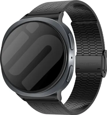 Produktbild von Strap-it Fine Steel Band (Schwarz) - Geeignet für Samsung Galaxy Watch 8 (40mm / 44mm) & Galaxy Watch 8 Classic