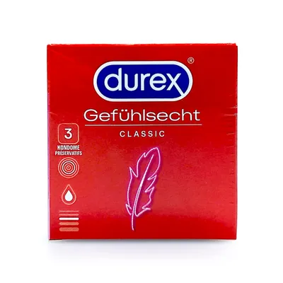 Immagine prodotto di Preservativi Durex Sensitive Classic, confezione da 3