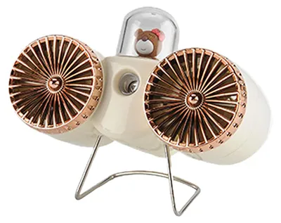 Produktbild von USB-Tischventilator 1 Stück, Leistungsstarker Desktop-Lüfter mit Stufenloser Drehzahlregelung für Büro, Heimbüro und Schlafzimmer