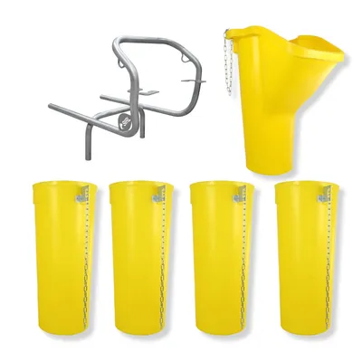 Produktbild von Profi Bauschuttrutsche Schuttrutsche Schuttrutschen Schuttrohr SET (6-tlg 5 m)