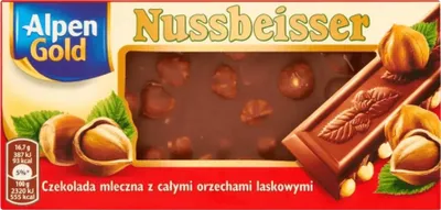 Zdjęcie produktu dla Czekolada Nussbeisser z orzechami laskowymi 100 g