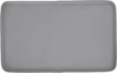 Produktbild von Kaffeematte mit erhöhtem Rand, 47 x 28 cm, wasserdicht, hitzebeständig, rutschfest, multifunktionale Silikon-Kaffeemaschinenmatte für die Küche, hellgrau