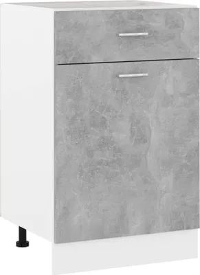 Produktbild von Schubunterschrank Lyon Betongrau 50x46x81,5 cm Holzwerkstoff