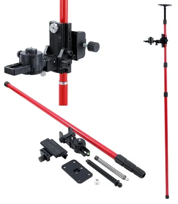 Produktbild von Teleskopischer Laser-Nivellierstab aus Kohlenstoffstahl, 115-300 cm