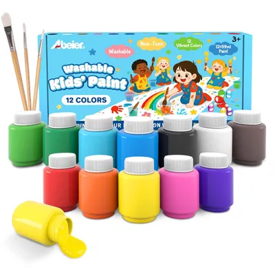 Productafbeelding van Wasbare Kinderverfset met 12 Kleuren