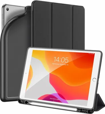 Zdjęcie produktu dla Etui DUX DUCIS z funkcją Smart Sleep stand dla Apple iPad 10.2 (2019) etui na tablet etui na portfel pokrowiec ochronny czarny