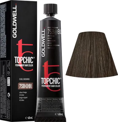 Image de 7SB@BL Beige argent elumenated bleu Goldwell Topchic Cool browns tb 60ml
