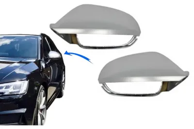 Produktbild von Spiegel Abdeckung für Audi A6 4G C7 11-18 Gehäuse RS6 Look mit Seitenassistent.