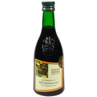 Produktbild von Kürbishof DEIMEL Steiermark/Austria - 500 ml BIO Kürbiskernöl - Direkt vom Erzeuger - Jährlich prämiert