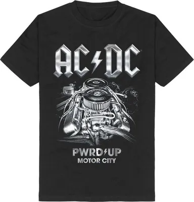 Produktbild von AC/DC T-Shirt Herren PWRUP Detroit schwarz Band-Merch, Bands 100% Baumwolle L