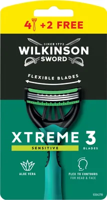 Produktbild von WILKINSON Xtreme 3 Comfort Sensitive Rasierer 4+2Stk.