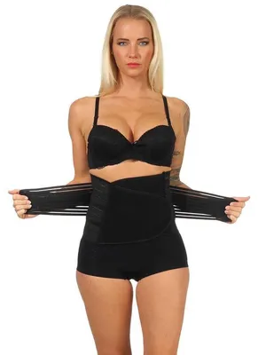 Produktbild von Damen Bauchweggürtel Fitnessgürtel Schwitzgürtel Fitness Gürtel Schwarz 2XL/3XL