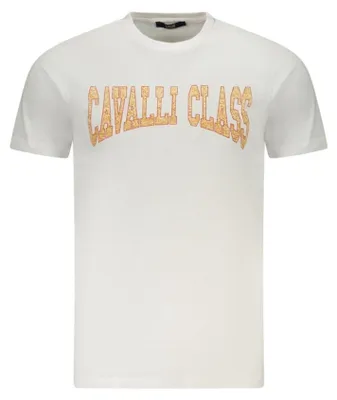 Produktbild von Cavalli Class Herren KURZARM-T-SHIRT Weiß TXT61AJD060_BI00533 : Größe - 2XL Größe: 2XL