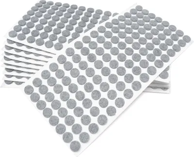 Produktbild von Adsamm® | 1280 x selbstklebende Filzgleiter / Grau / Ø 12 mm / rund / Möbelgleiter aus Filz mit 3.5 mm Stärke