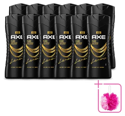 Zdjęcie produktu dla 12 sztuk żelu pod prysznic Axe Flaxe - 250 ml - zestaw ekonomiczny