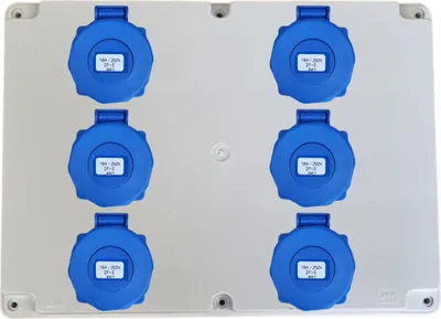 Produktbild von IP67 Stromverteiler Verteilerkasten Sicherungskasten 6x 230V IP67_Ohne _Ohne_Ohne _40203005_Ohne Kabel