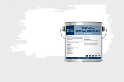 Productafbeelding van Wixx Aqua Traplak Zijdeglans - Wit - 1L