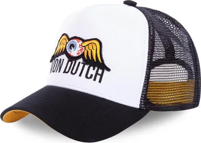 Produktbild von Von Dutch Originals Trucker Mesh Cap - EYE black/white/yellow