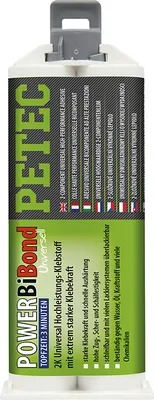 Produktbild von Petec Klebstoff Kunststoffreparatur POWER BiBond extrem starker Klebstoff 50ml