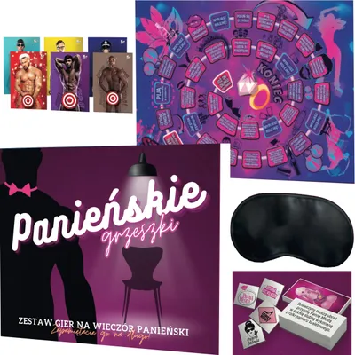 Produktbild von Brettspiel für Erwachsene – „PANIEŃSKIE GRZESZKI“ – SPIELESET FÜR DEN JUNGESELLINNENABSCHIED