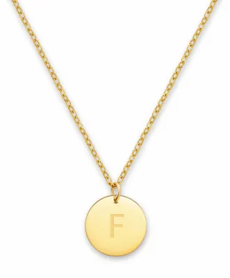 Produktbild von GD GOOD.designs Initialen Halskette Frauen Mädchen mit Gravur F Felicitas Fiona