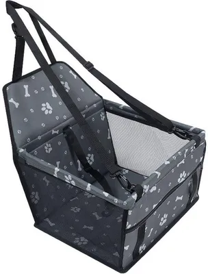Obrázek produktu pro Transportní box pro psy – Otevřený – Prodyšný – Snadno omyvatelný – Malý – Tmavě šedý – 40x33x45 cm