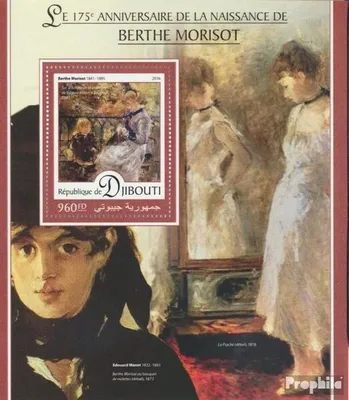 Produktbild von Briefmarken Dschibuti 2016 Mi Block 265 (kompl. Ausg.) postfrisch Berthe Morisot