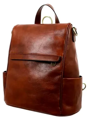 Produktbild von Leder Rucksack für Damen - 100% Lederrucksack - Vintage Rucksack Damen groß - Damentaschen