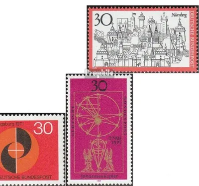 Produktbild von Briefmarken BRD (BR.Deutschland) 1971 Mi 678,679,688,693 (kompl.Ausgaben) postfrisch Fremdenverkehr (V)