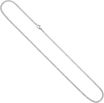 Produktbild von 2mm Panzerkette Kette Halskette Collier Halsschmuck aus Edelstahl 50cm