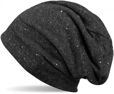 Produktbild von styleBREAKER Damen Beanie Mütze mit edler Strass-Nieten Applikation, Longbeanie Slouch 04024037